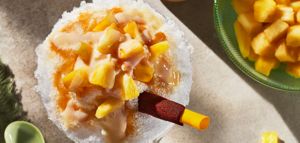 Tamarind Pineapple shaved ice.
