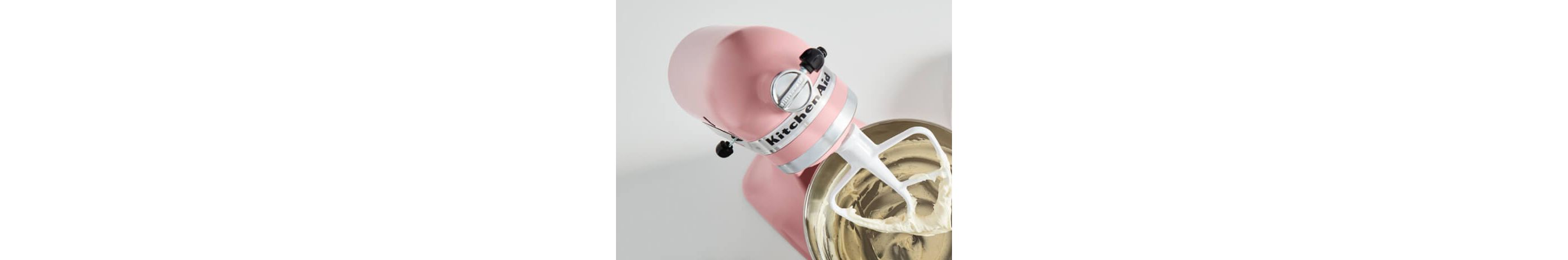 Closeup of Matte Dried Rose KitchenAid® stand mixer