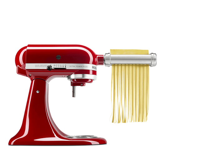 KitchenAid® stand mixer with Pasta attachment