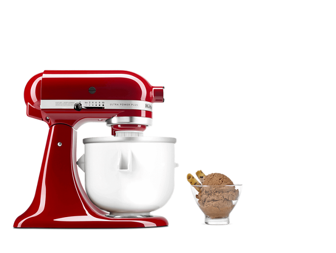 KitchenAid® stand mixer with Ice Cream Maker attachment