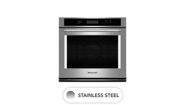A KitchenAid® wall oven in Stainless Steel