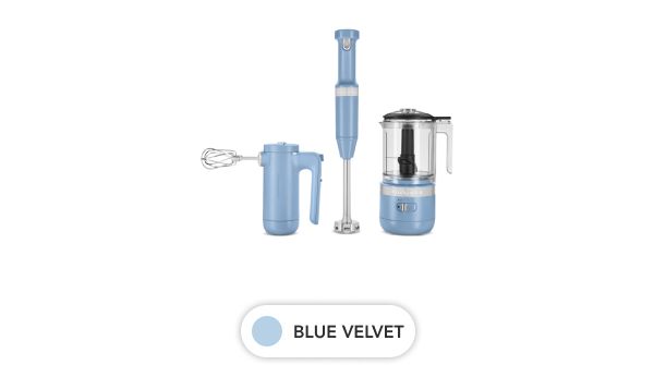 The KitchenAid® Cordless Collection in Blue Velvet