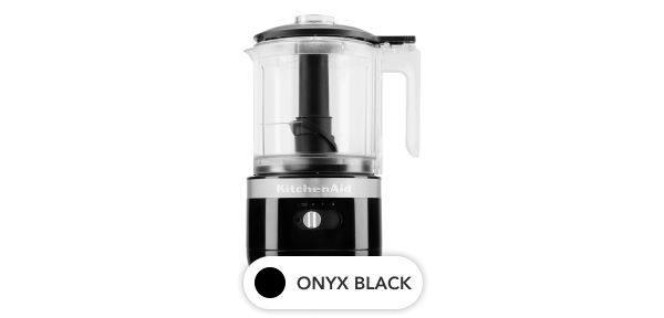 A Cordless 5 Cup Food Chopper in Onyx Black