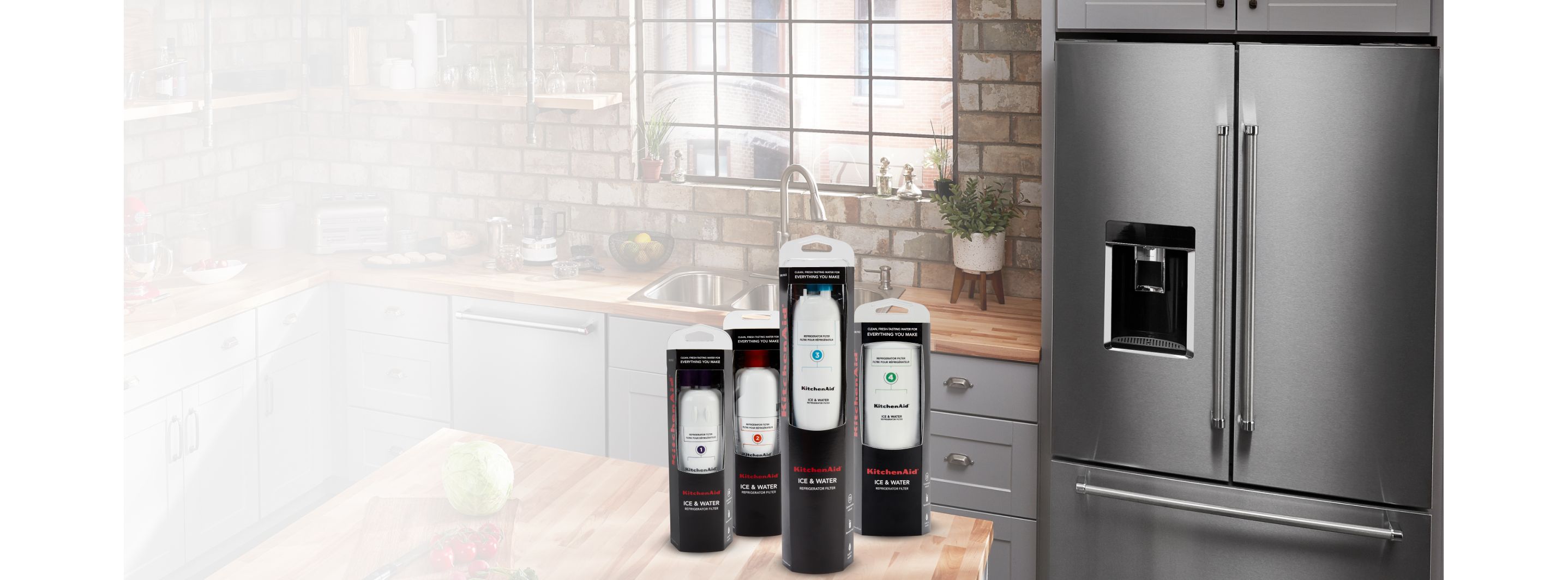 KitchenAid approved water filters.