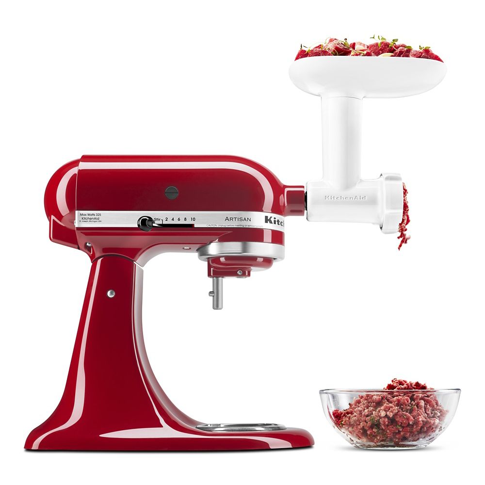 Food Grinder + Fresh Prep Slicer/Shredder Attachment Bundle