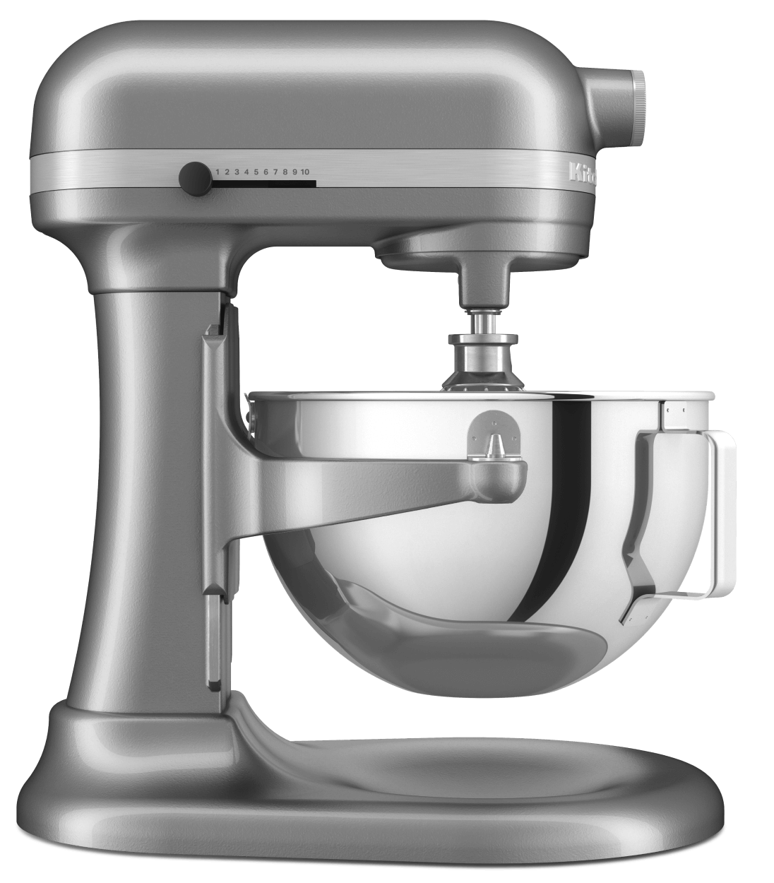 A KitchenAid® Bowl-Lift Stand Mixer in Medallion Silver.