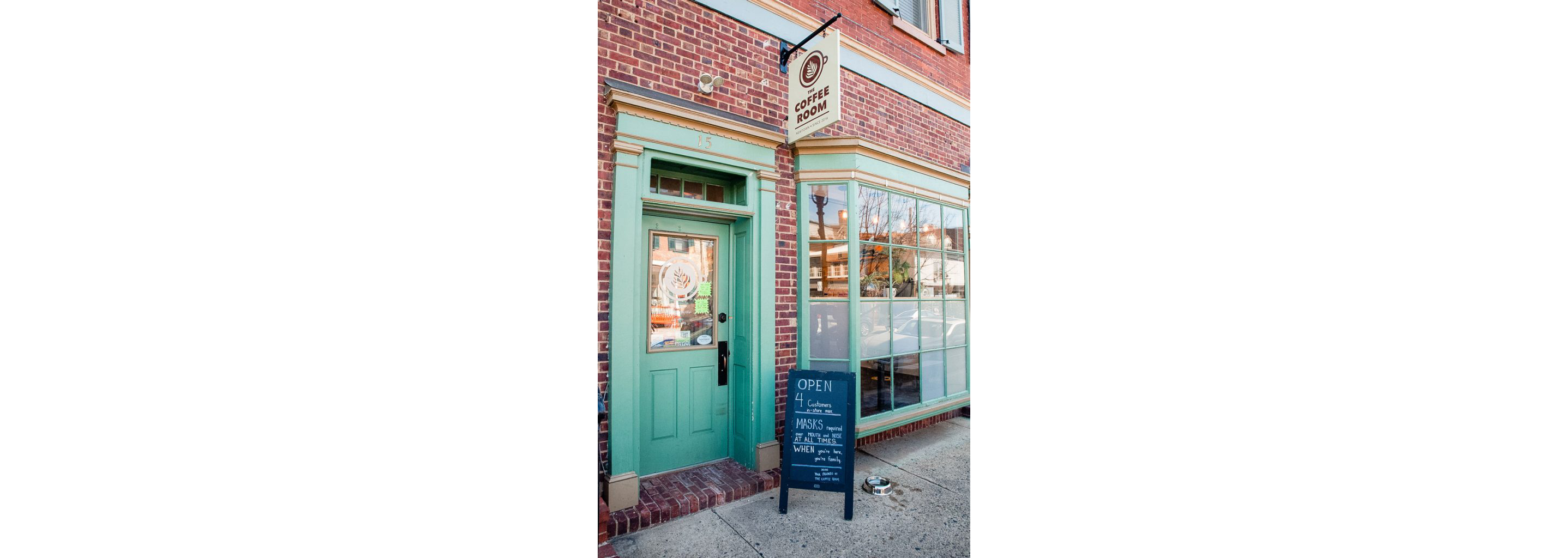 The large entrance to The Coffee Room.
