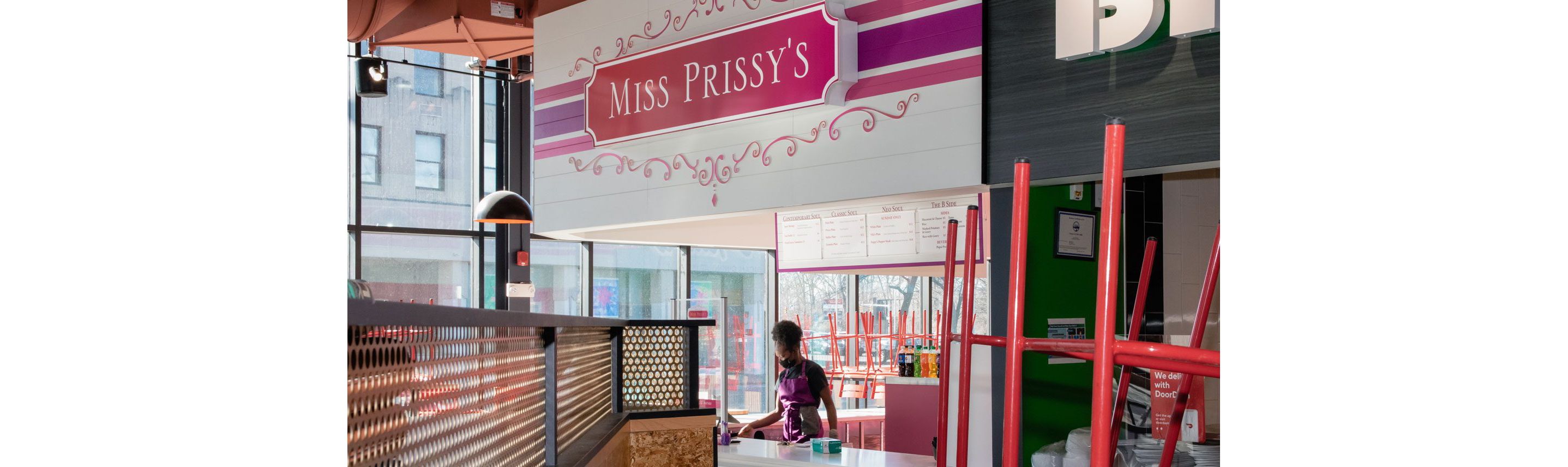The bright interior of Miss Prissy’s.