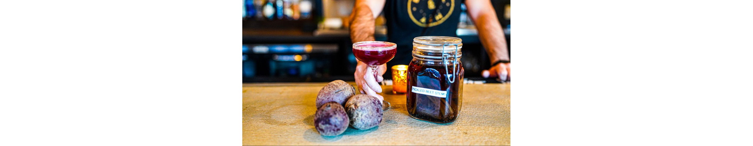 A beetroot cocktail.
