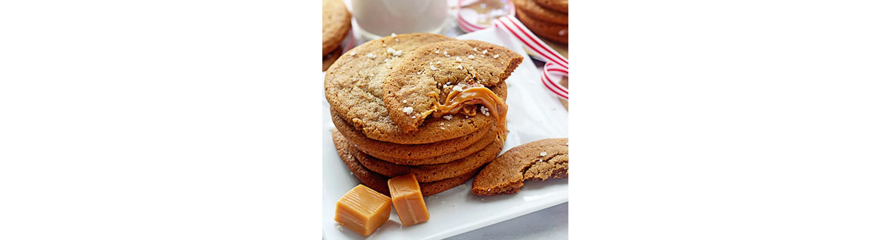 Salted caramel ginger cookies