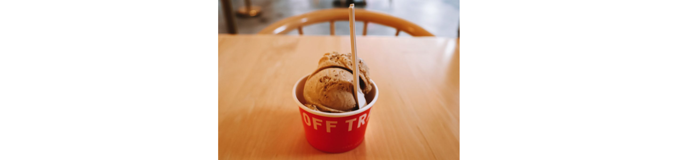 Ice cream from Off Track Ice Cream.