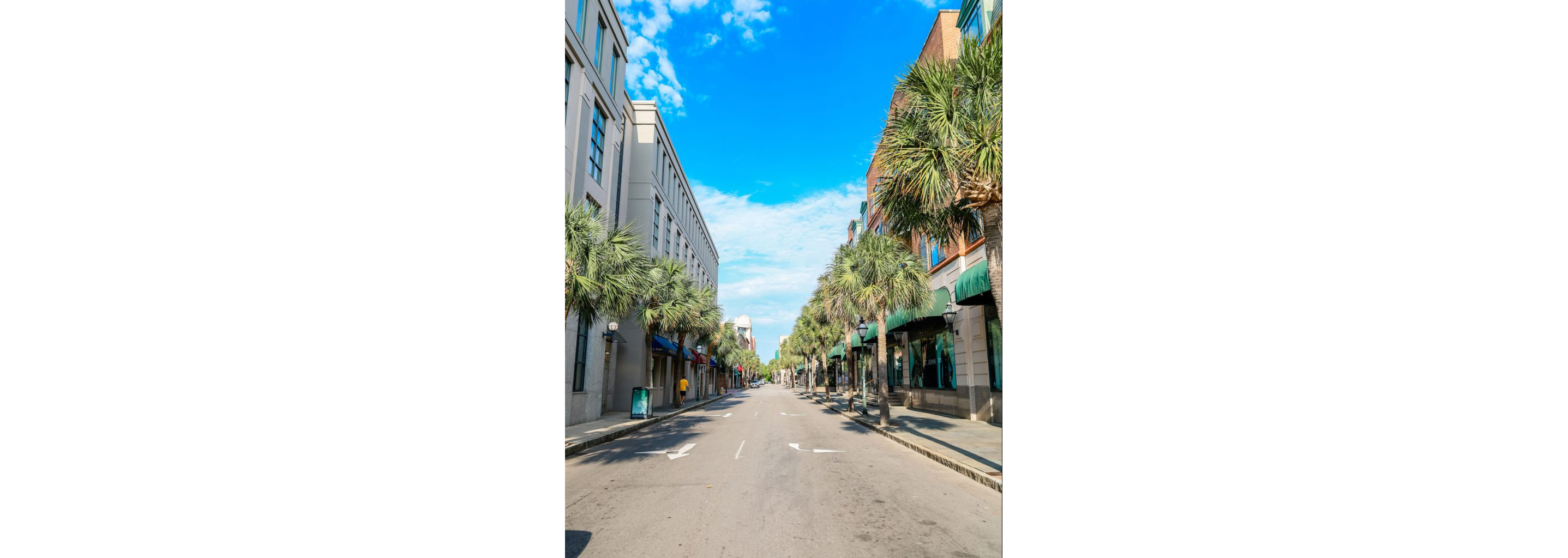 A lively street of Charleston.