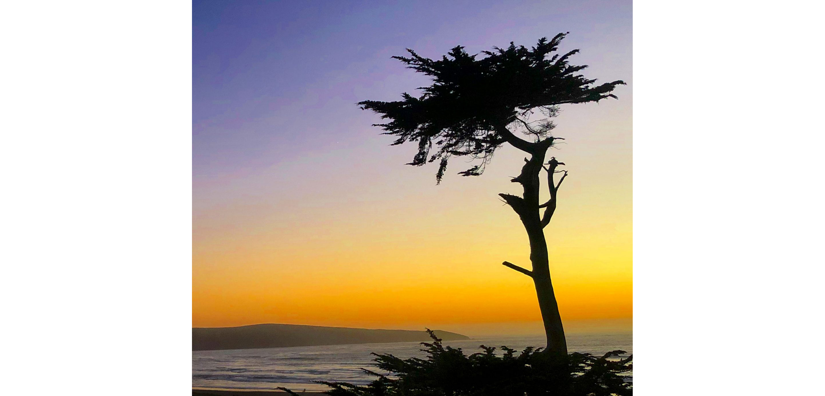 A sunset over Dillon Beach.