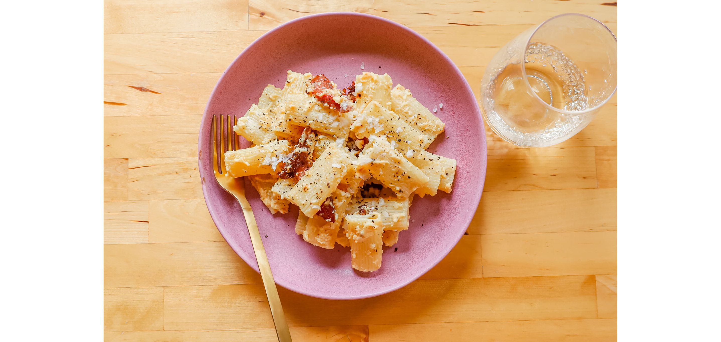 A plate of hearty pasta.