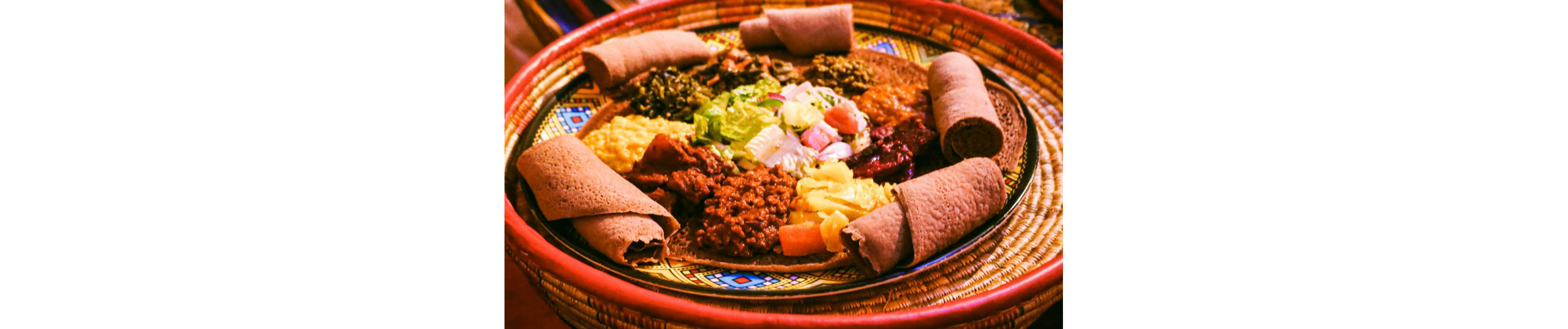 A plate of Ethiopian food.