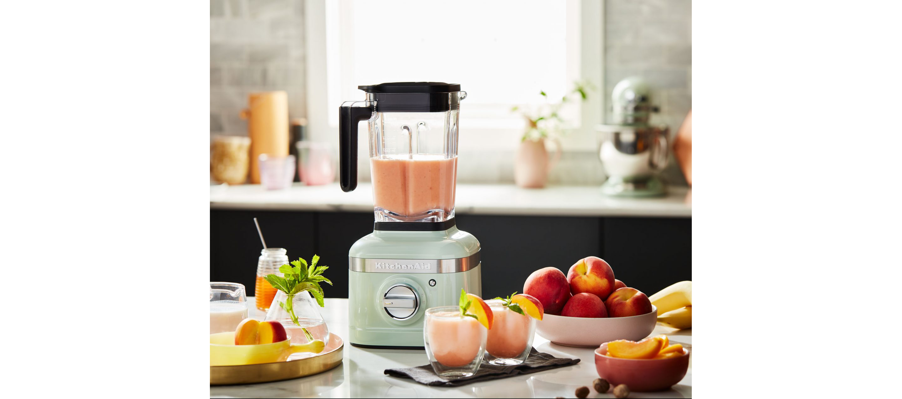 A KitchenAid® Blender in Pistachio.