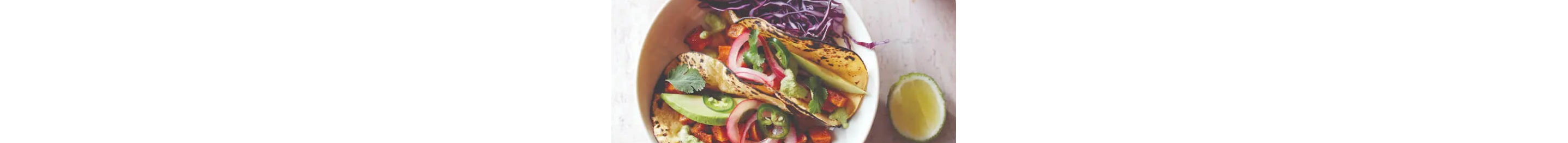 Sweet Potato Tacos with Lime Crema