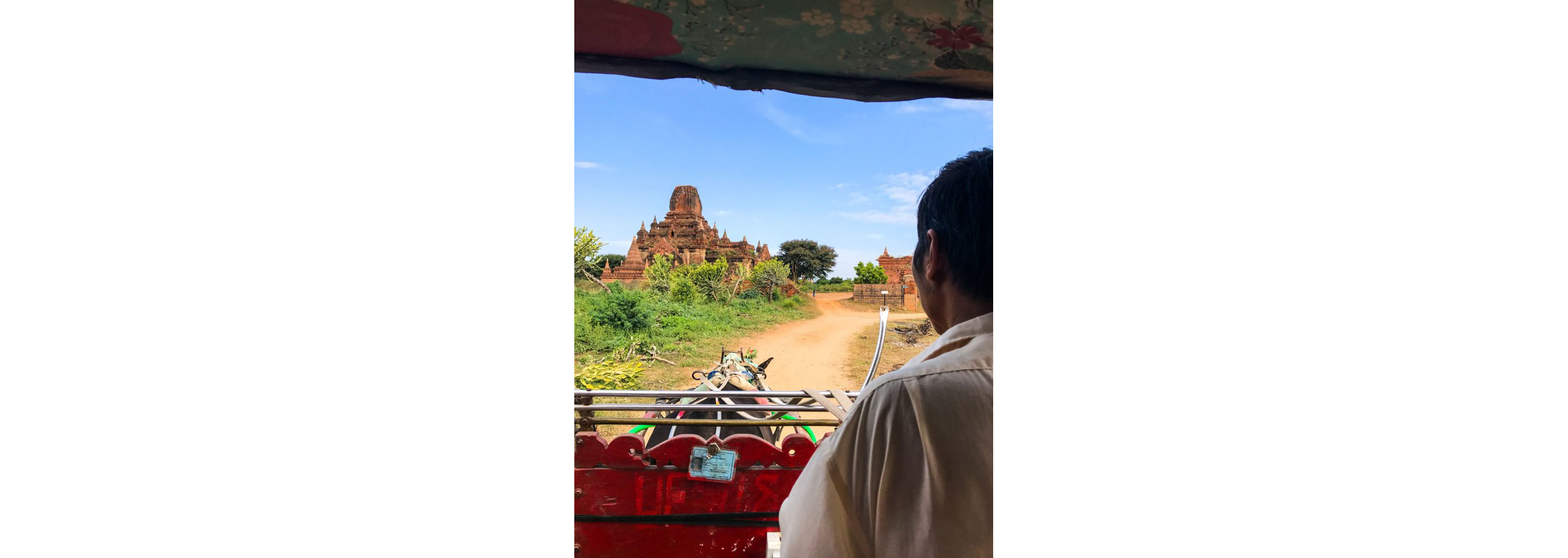 Ancient brick temples in Myanmar.