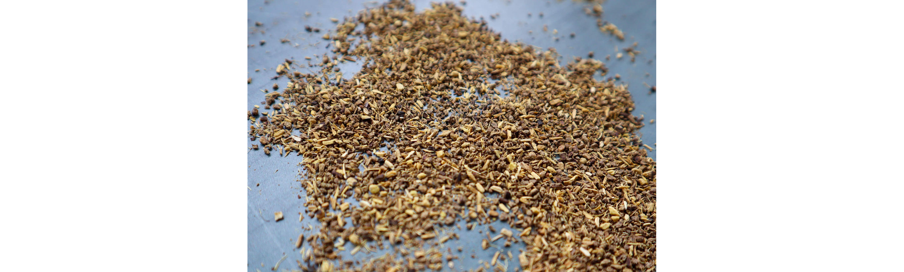 Licorice root spread on a table.
