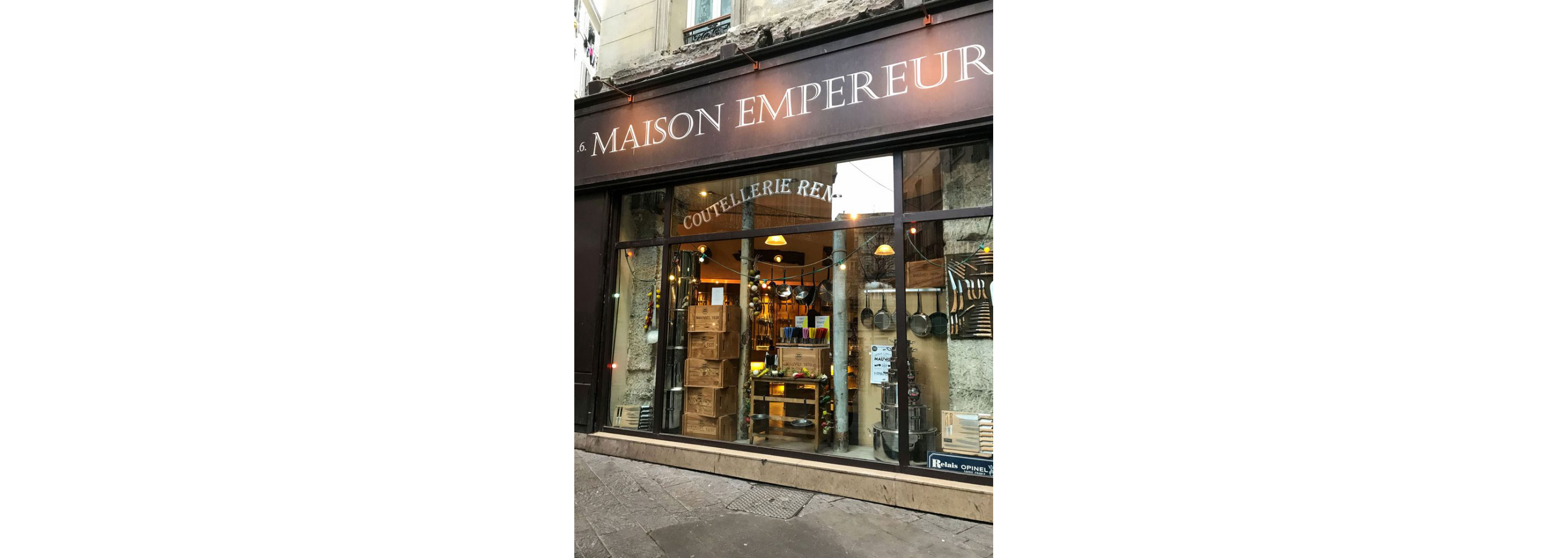 The exterior of Maison Empereur.