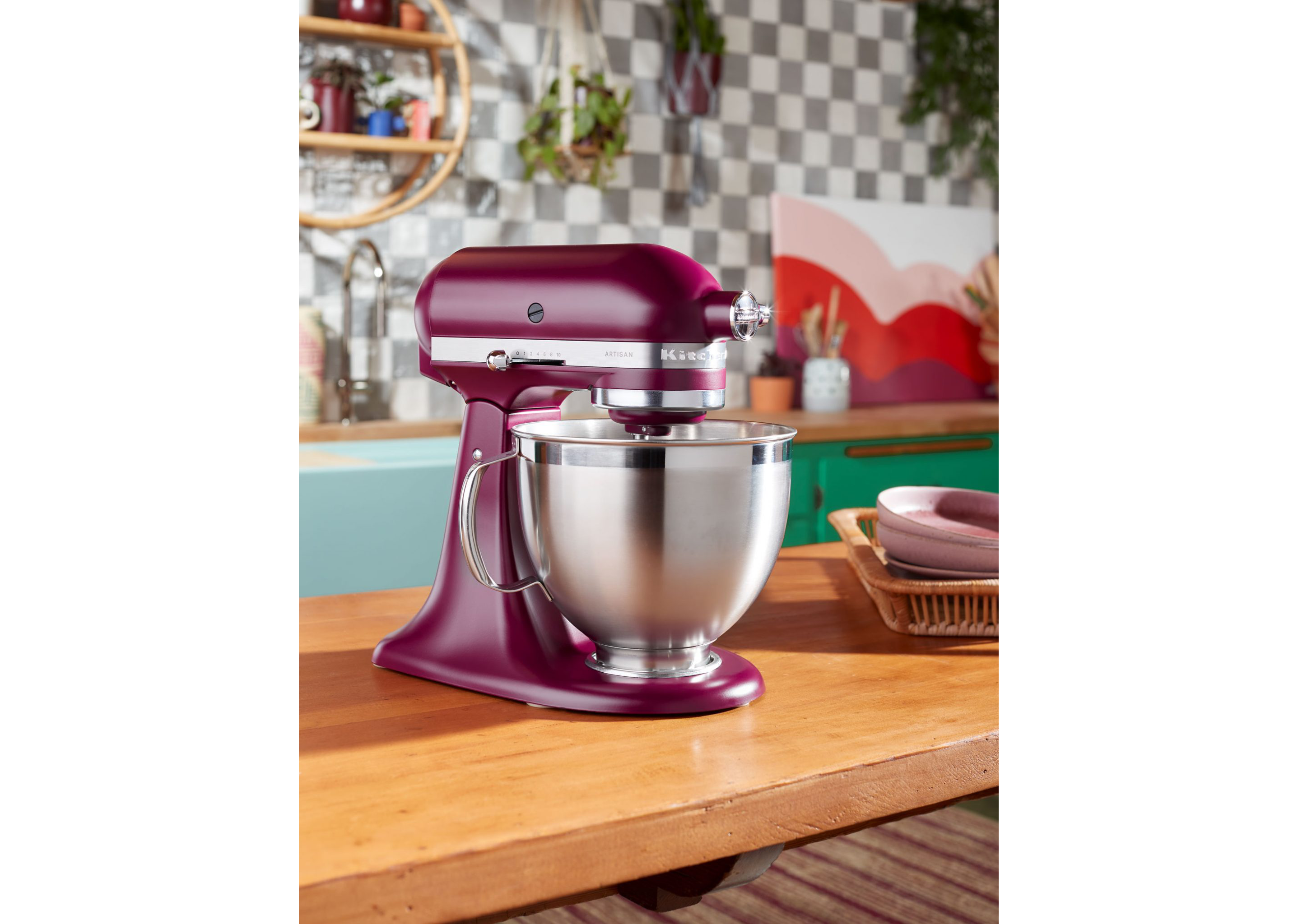An Artisan® Series Stand Mixer in Beetroot. 