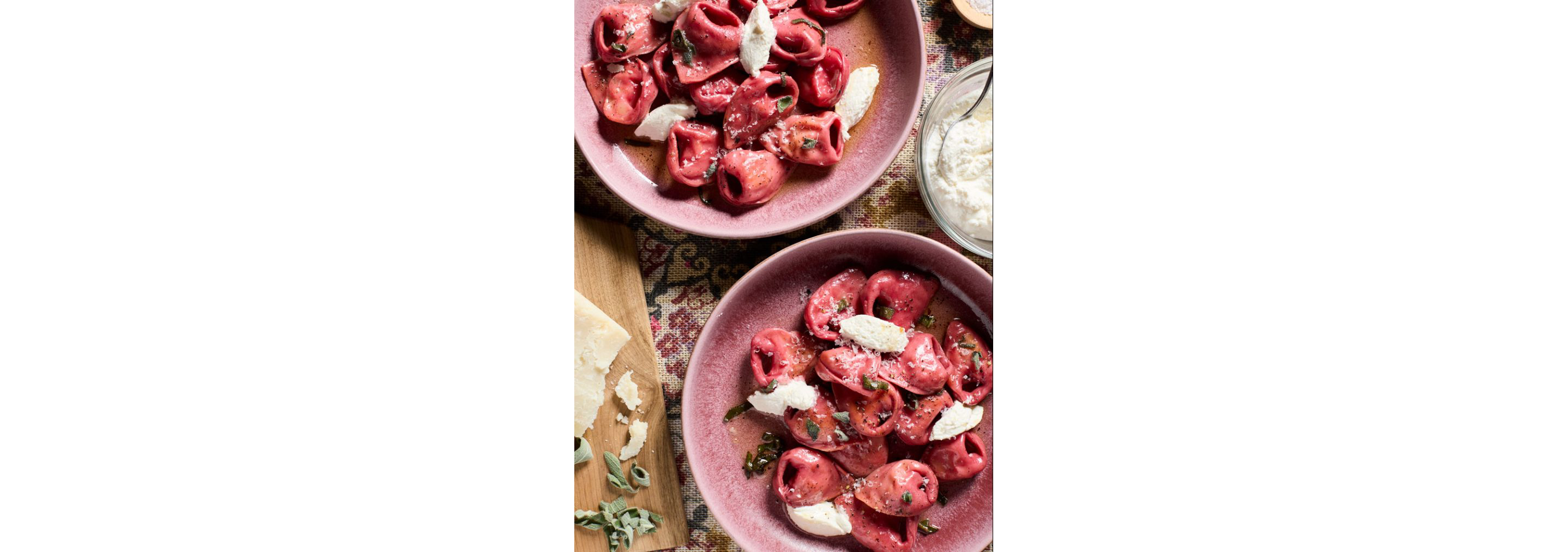 Beetroot tortellini.