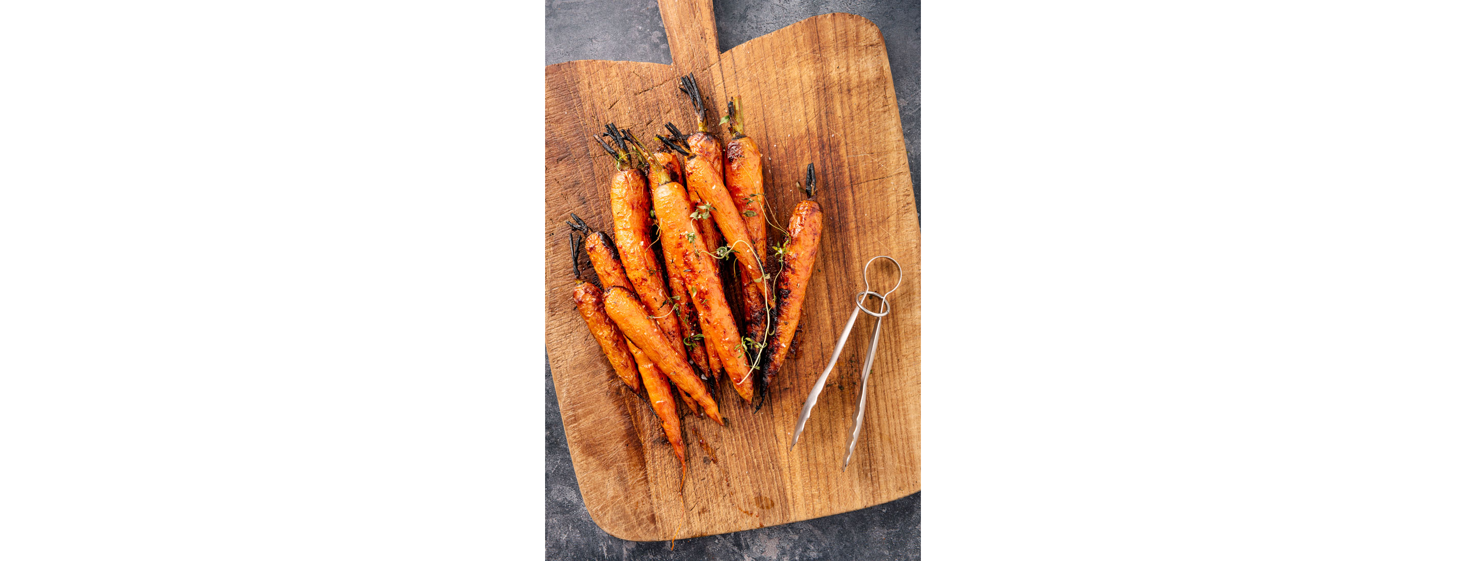 Roasted carrots.