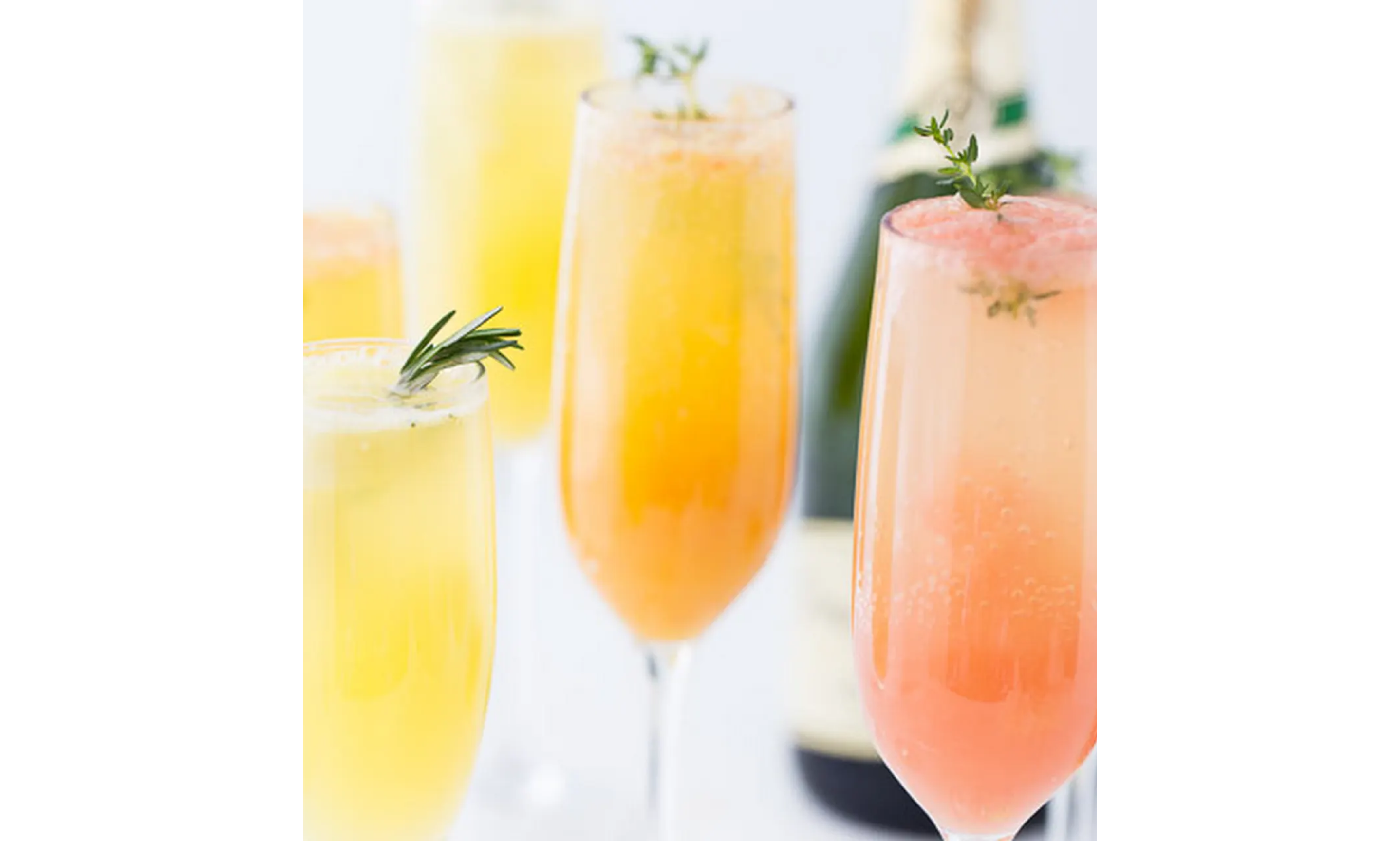 A set of mimosas.