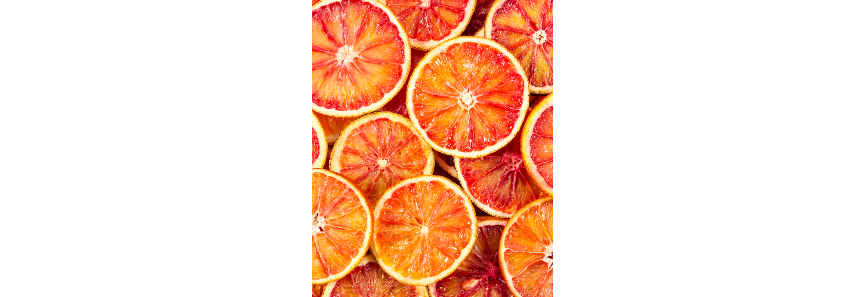 A series of sliced tangerines.