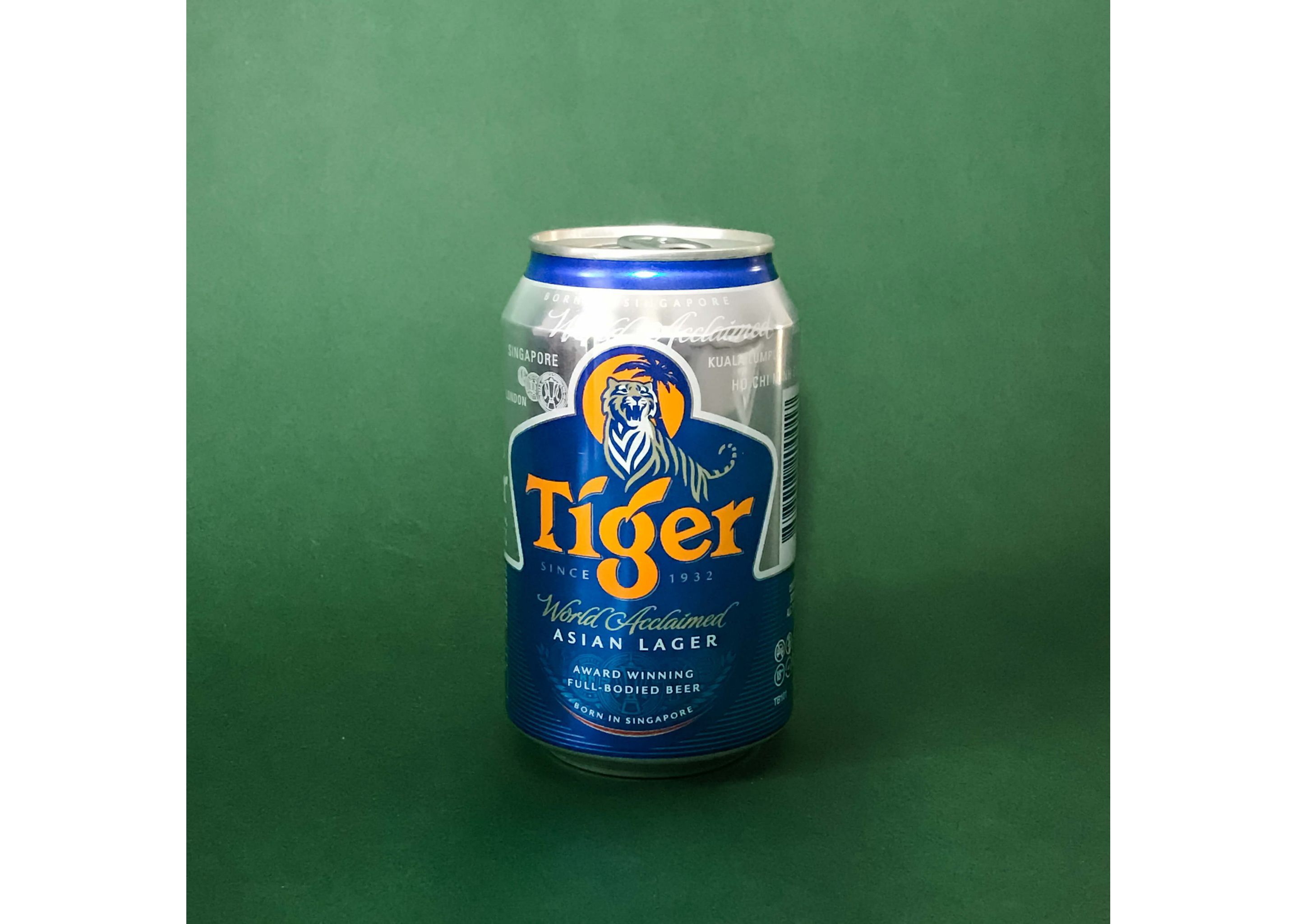 A can of Tiger Beer.
