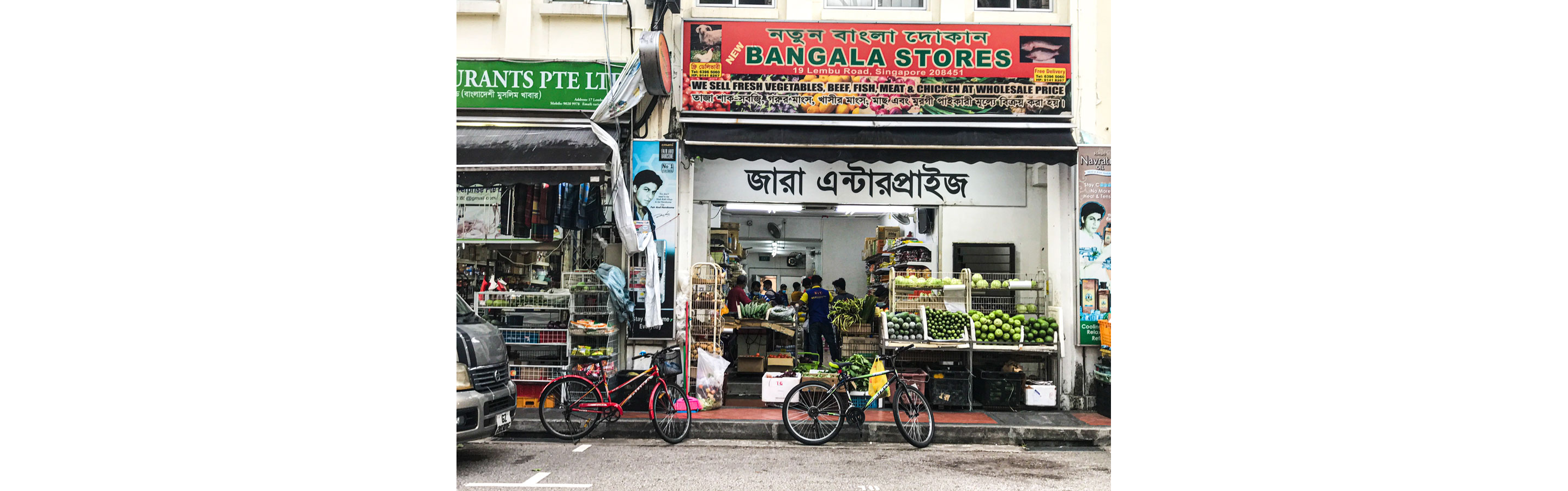 The busy streets of Little India.