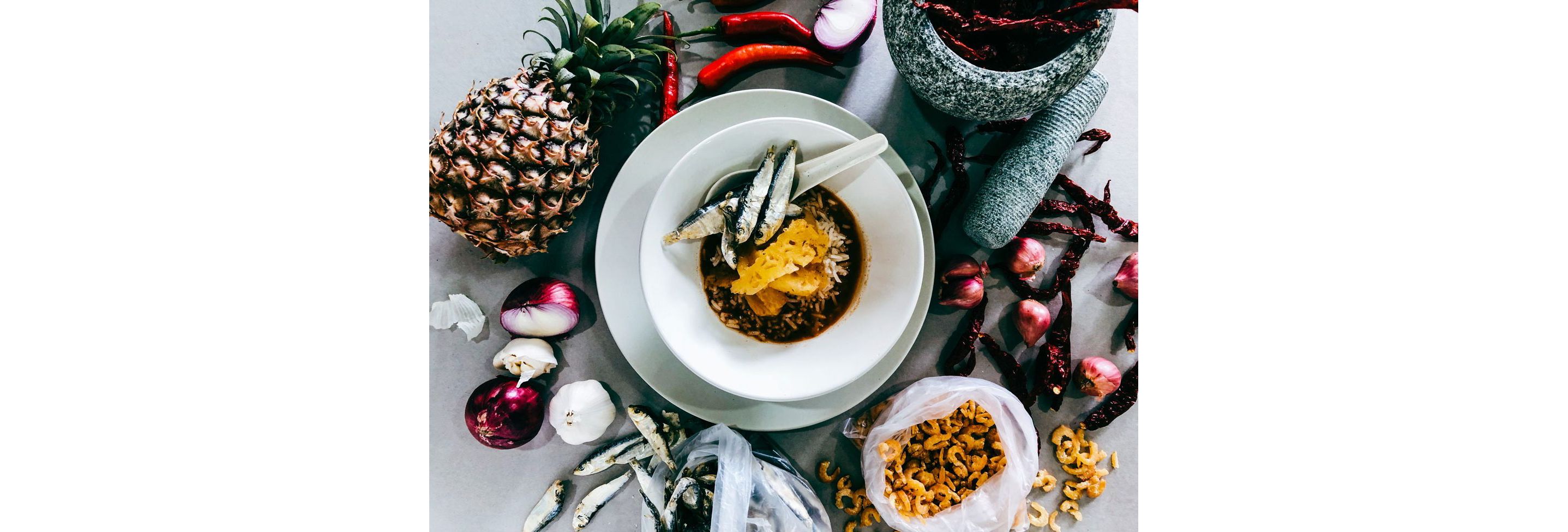 A bowl of Orang Laut cuisine.