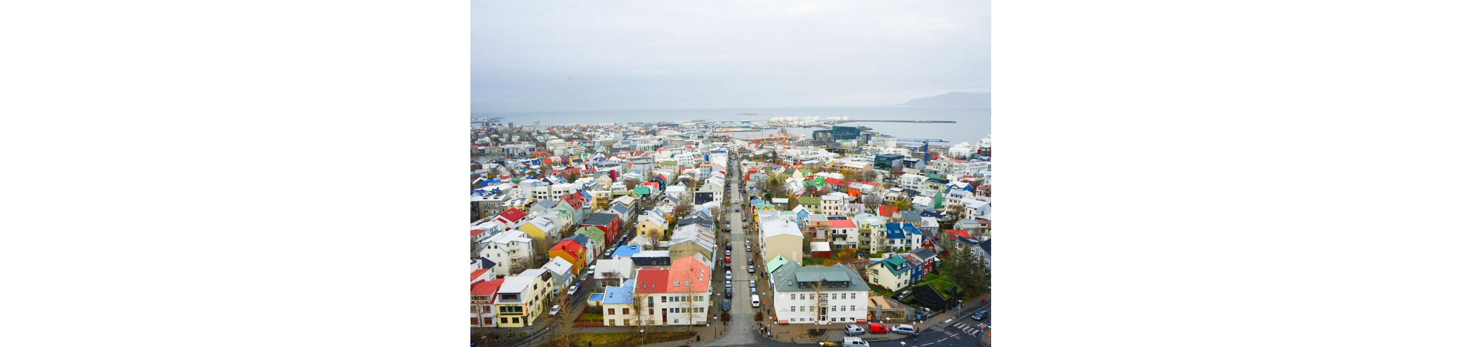 The colorful homes of Reykjavik.