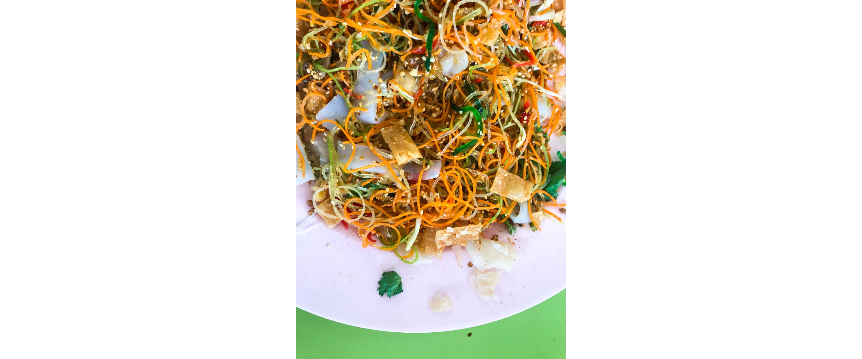 A mixed raw fish salad.