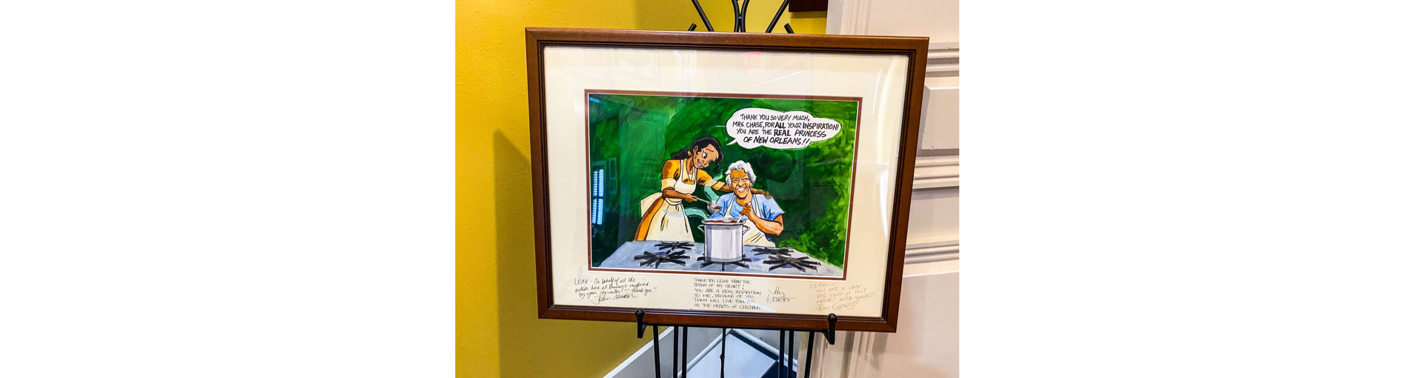 Art on display at Dooky Chase's Restaurant.