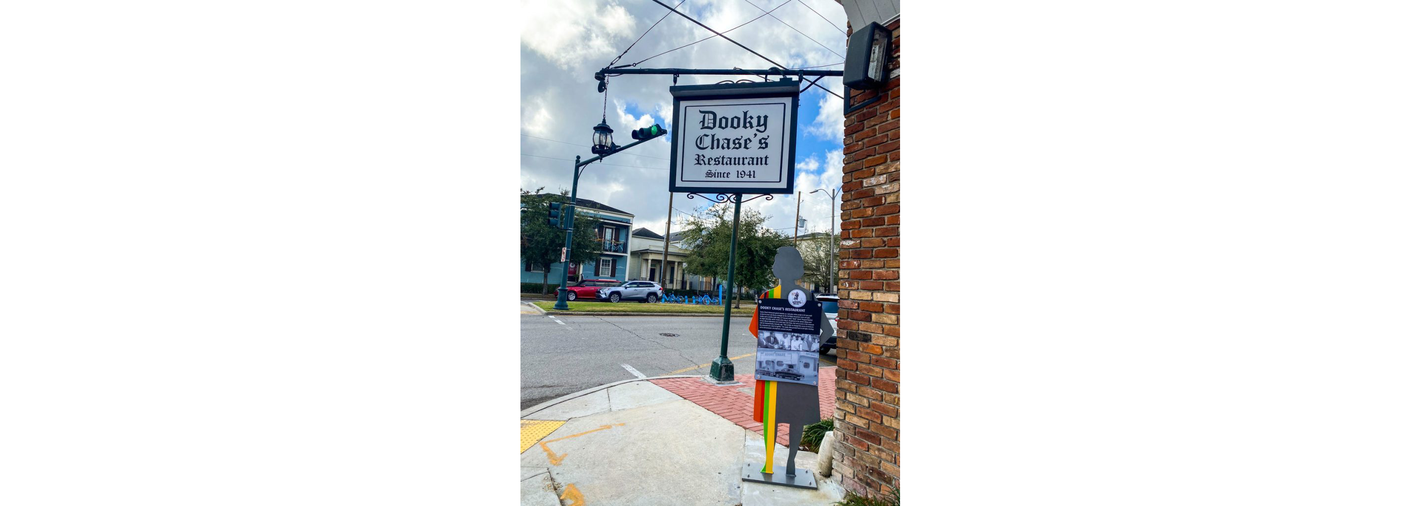 The sign of Dooky Chase's Restaurant.