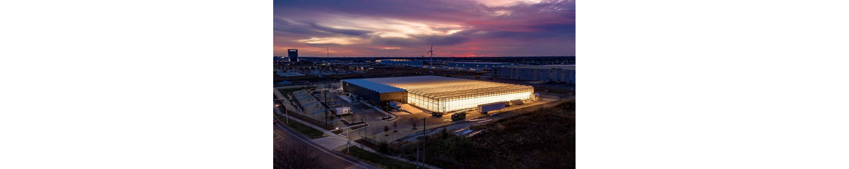 One of the large greenhouse facilities of Gotham Greens.