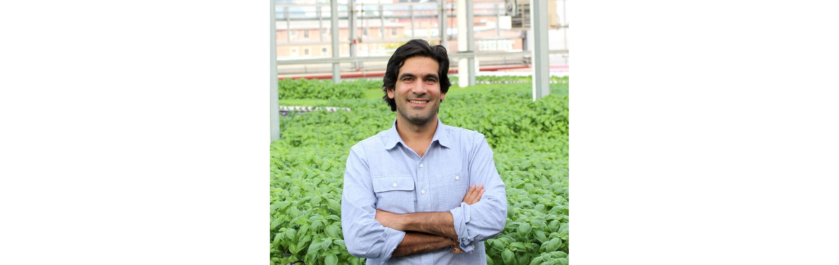 Viraj Puri, the co-founder of Gotham Greens, posing for a picture.