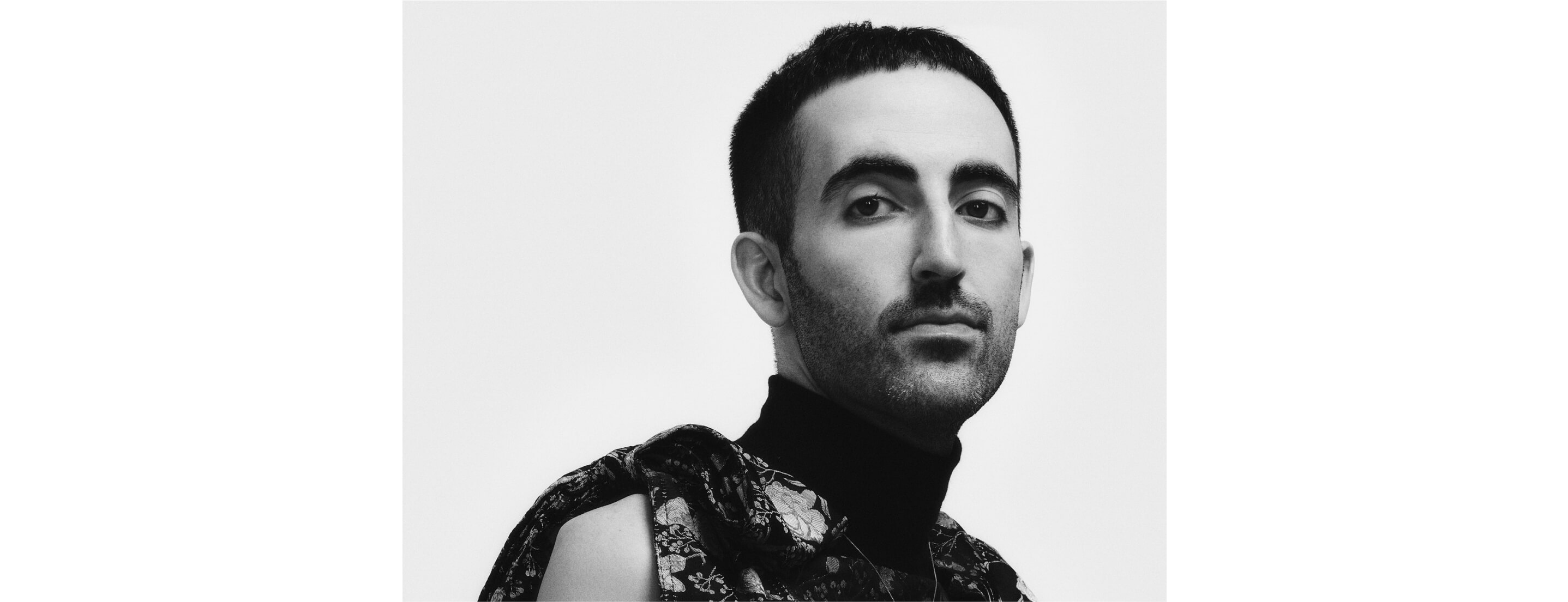 A portrait of designer Wiederhoeft.