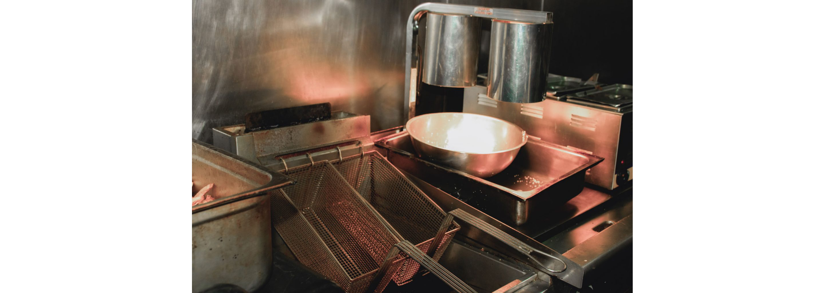 The designated fryers of the restaurant.