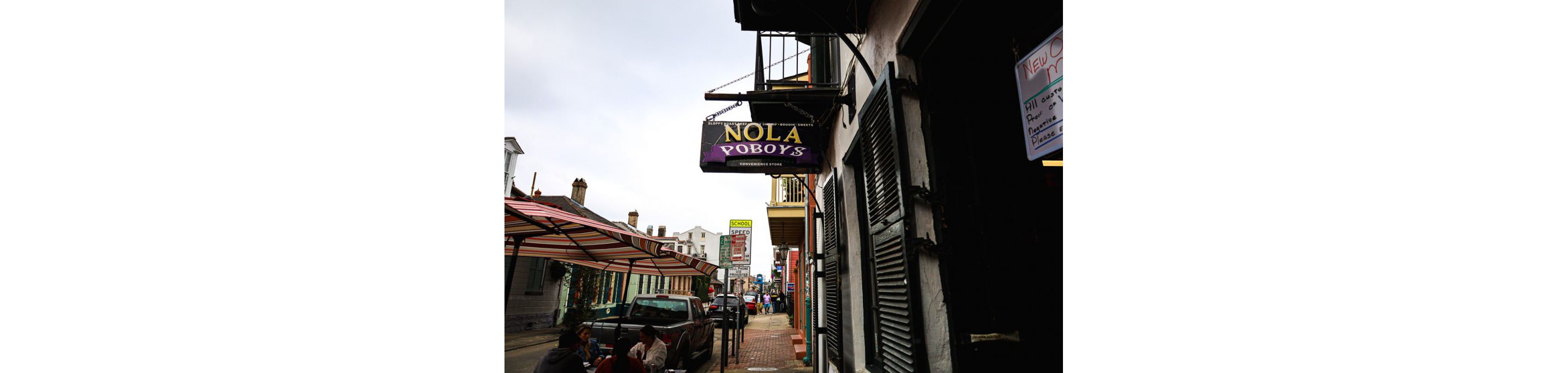 Nola Po'Boy's sign.