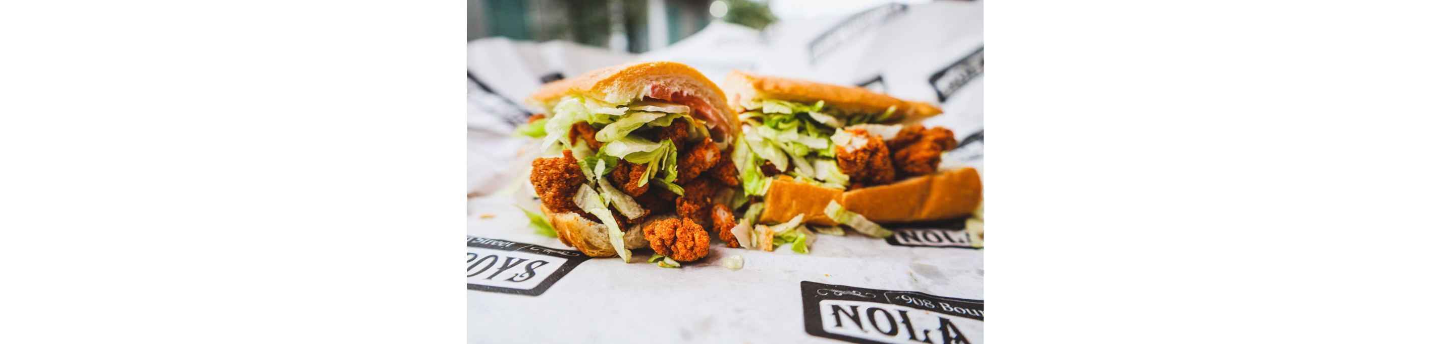 A po'boy sandwich.