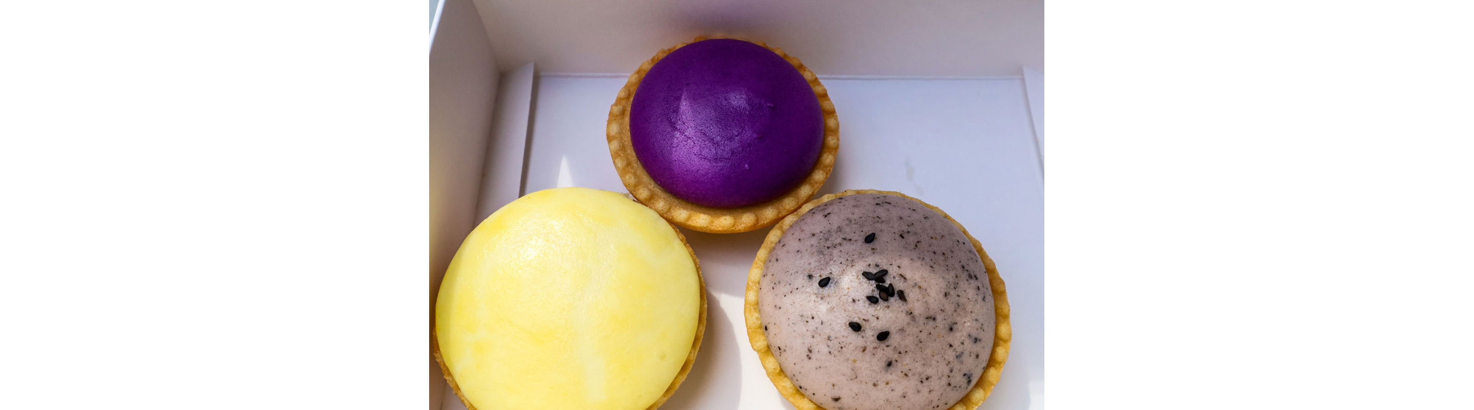A box of cheese tarts.