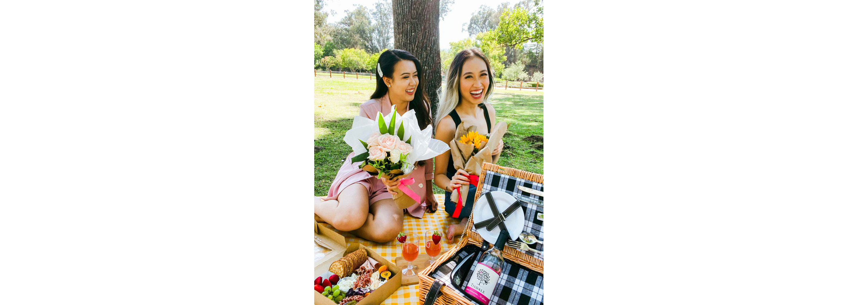 Two people happily posing for a photo.