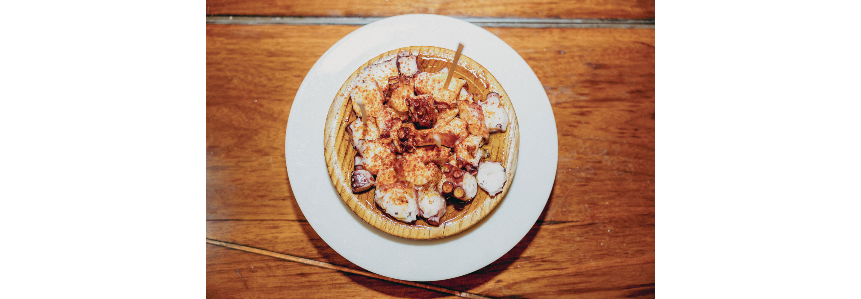 A decadent octopus dish.