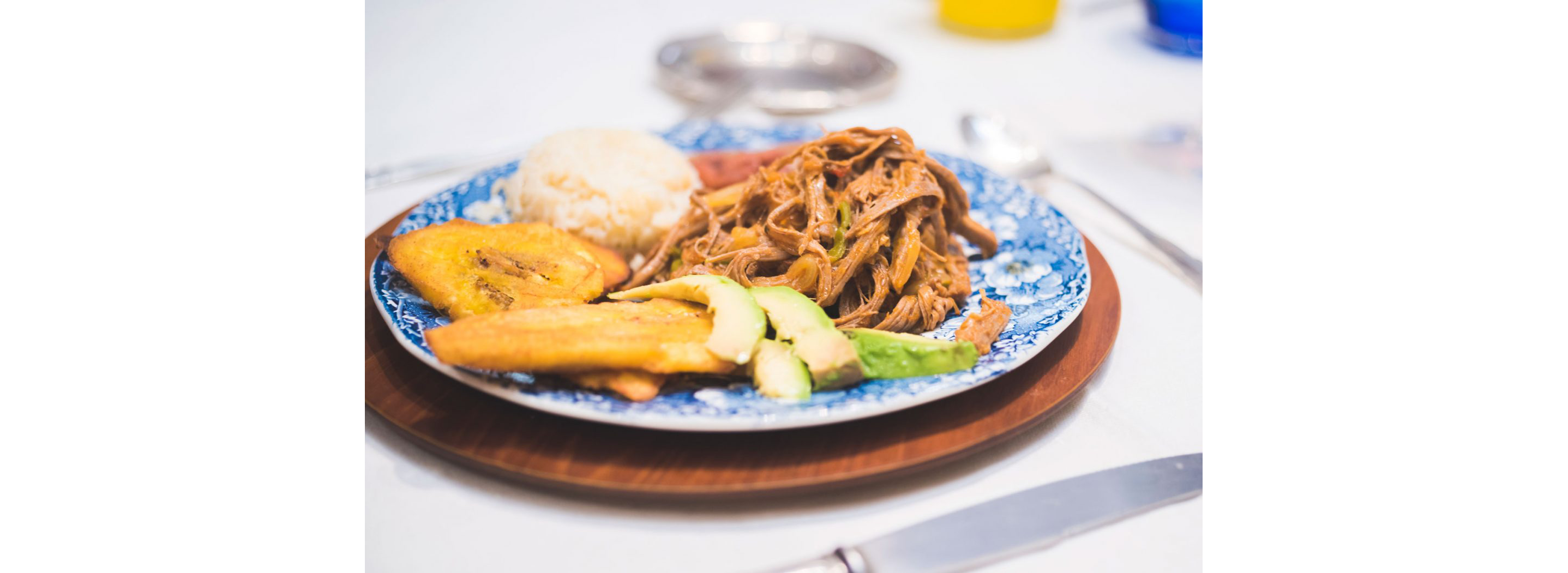 A full plate of ropa vieja, a popular Caribbean dish.