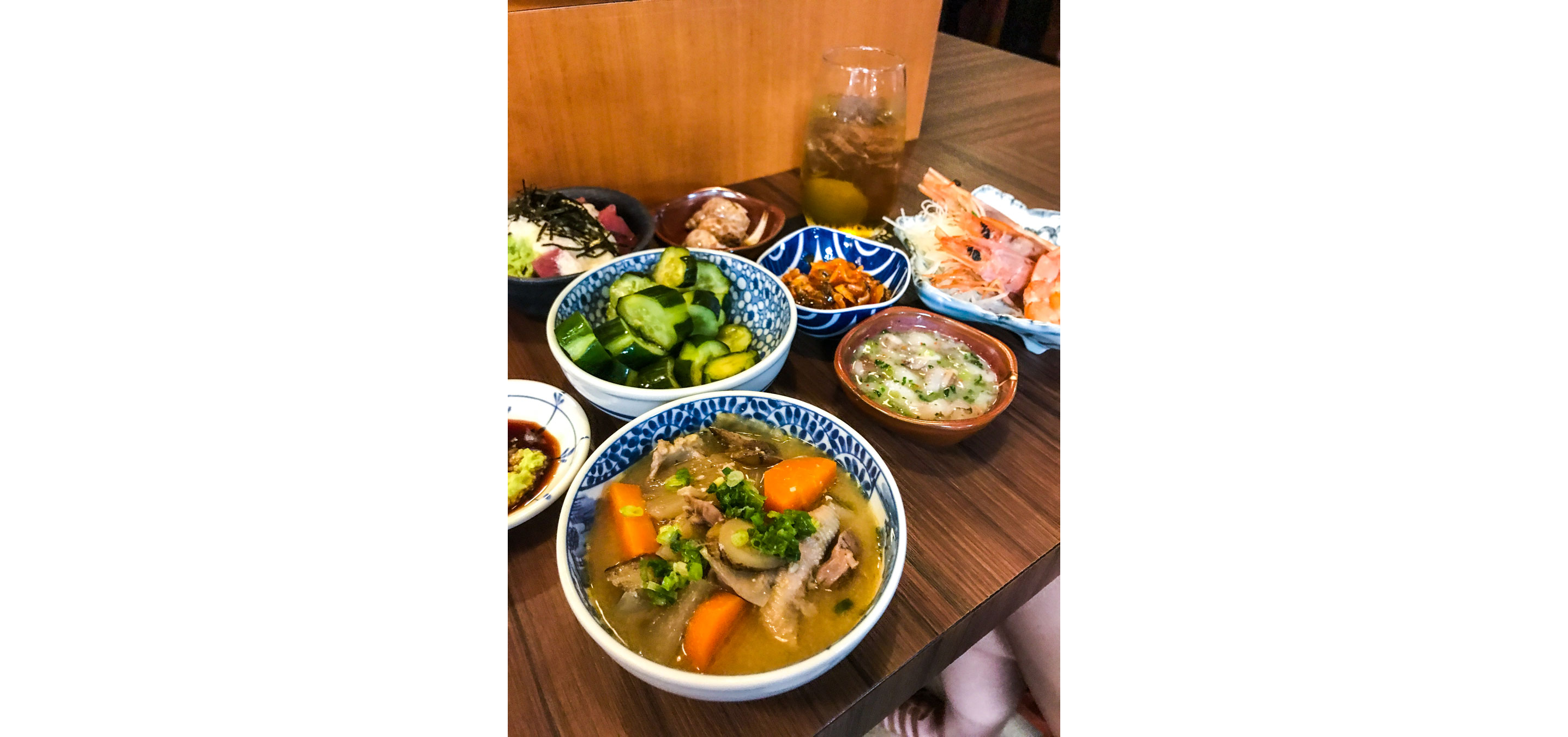 Bowls filled to the brim with food.
