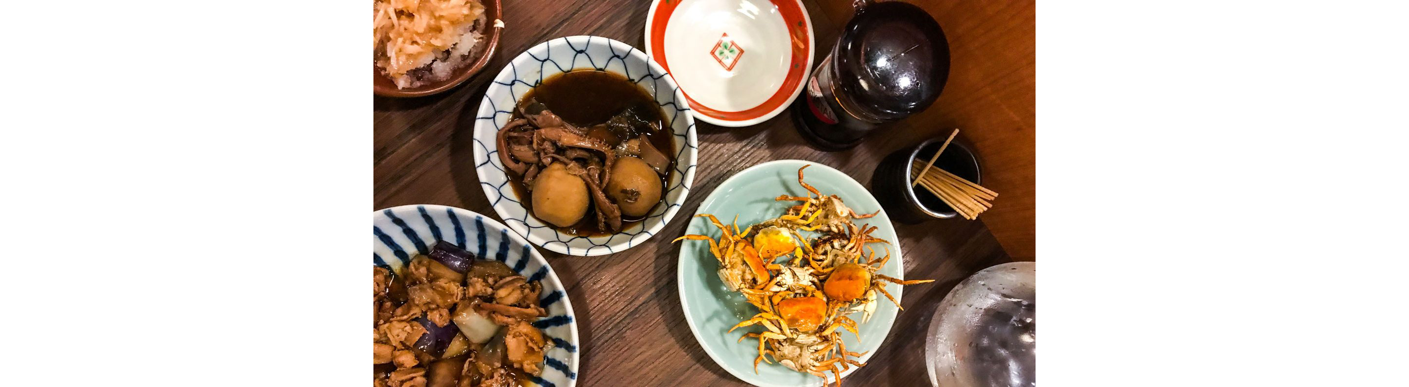 Seafood dishes of Nobu-ya.