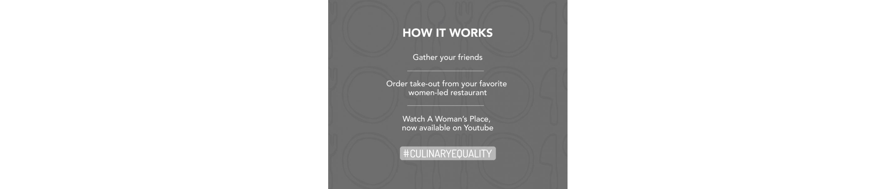 An invitation explaining the process of Women’s Place Wednesday.