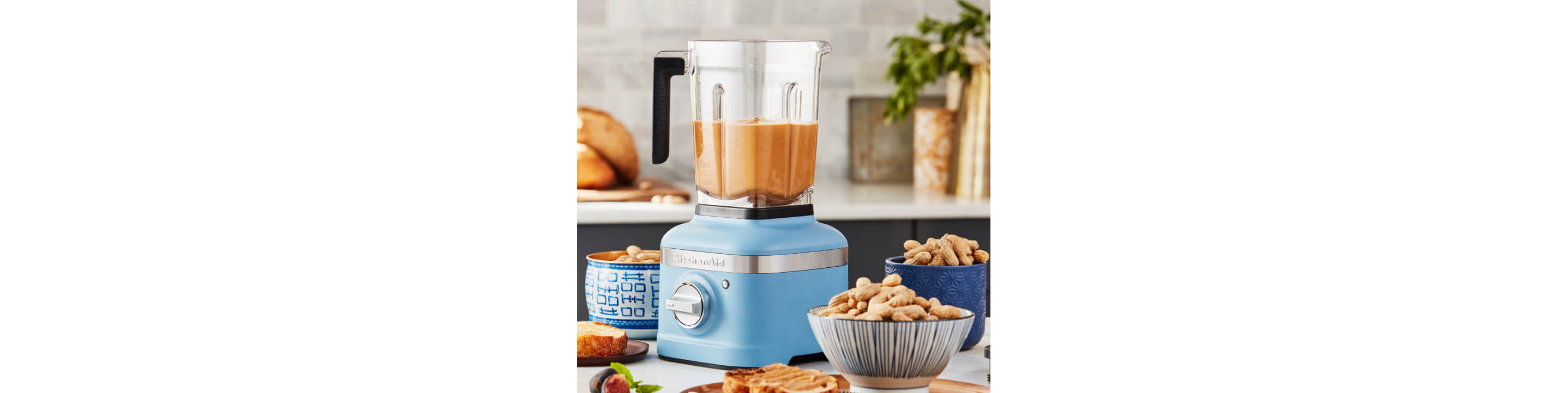 Peanut butter in a KitchenAid® blender